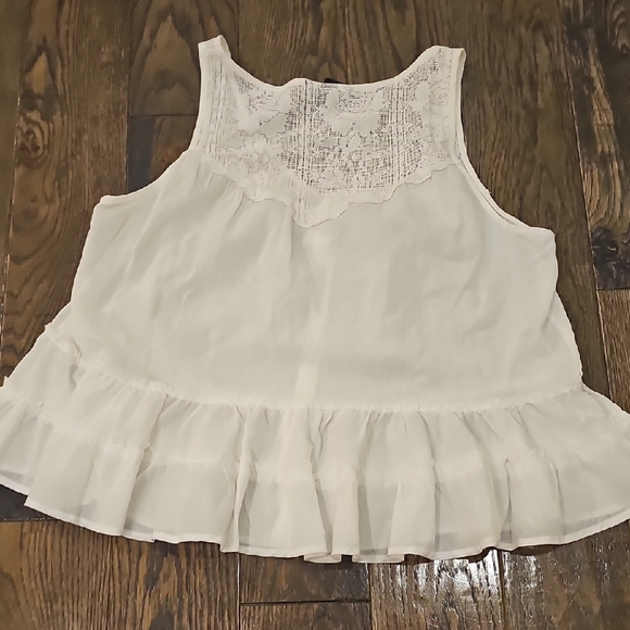 H&M Cream Lace Button-Down Blouse - Picture 4 of 6